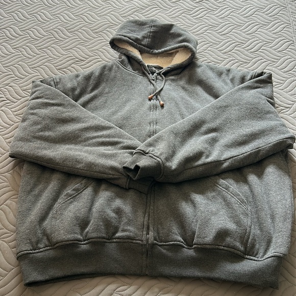GUC - Gioberti Gray Zip Up Hoodie Sweatshirt - Picture 1 of 8